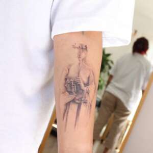 'The lamb' tattoo by @rh_inking_